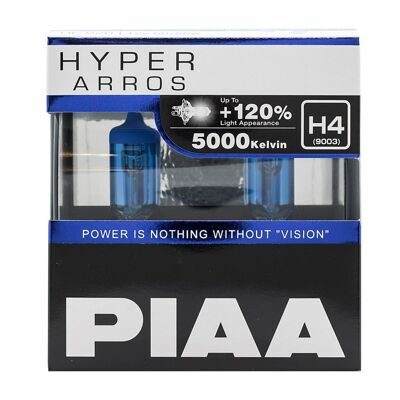 Лампа галоген PIAA HYPER ARROS +120% (TYPE H4) (5000K) 55W