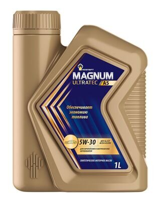 Масло моторное Роснефть Magnum ULTRATEC A5 5w30 SL/CF (1л) синт.