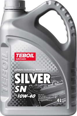 Масло моторное TEBOIL SILVER 10w40 A3/B4 SN/CF (4л) п/с.