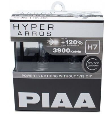 Лампа галоген PIAA HYPER ARROS +120% (TYPE H7) (3900K) 55W
