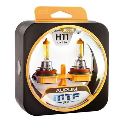 Лампа галоген MTF H11 Light AURUM 12v 55w 3000K  HAU1211