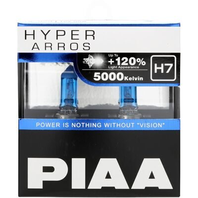 Лампа галоген PIAA HYPER ARROS +120% (TYPE H7) (5000K) 55W