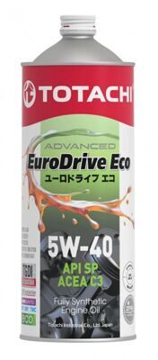 Масло моторное TOTACHI EURODRIVE ECO FULLY SYNTHETIC 5w40 C3 SP (1л) синт. (металл.)