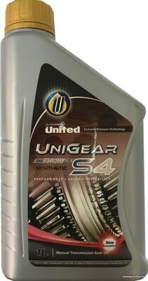 Масло транс. UNITED GEAR OIL S4 75w85 GL-4 (1л)