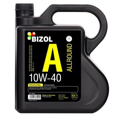 Масло моторное BIZOL ALLROUND 10w-40 A3/B4 SN (4л) синт.