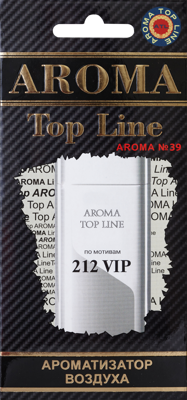 Ароматизатор TOP LINE картон №39 по мотивам Carolina Herrera 212 VIP