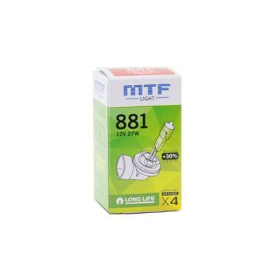 Лампа галоген MTF H27 12/27W Light Standart+30% (881)  HS1281