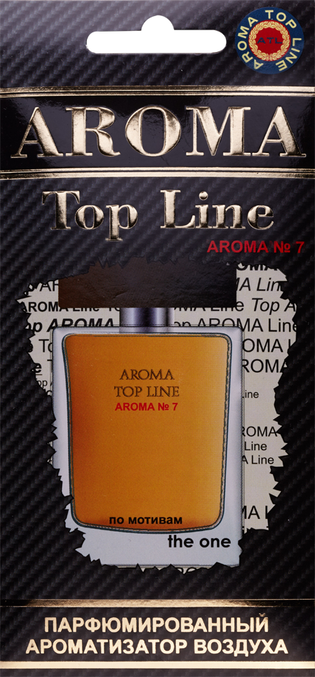 Ароматизатор TOP LINE картон №7 по мотивам D&G The one for men