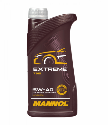 Масло моторное MANNOL EXTREME 5w40 A3/B4 SN/CH-4 (1л) синт.