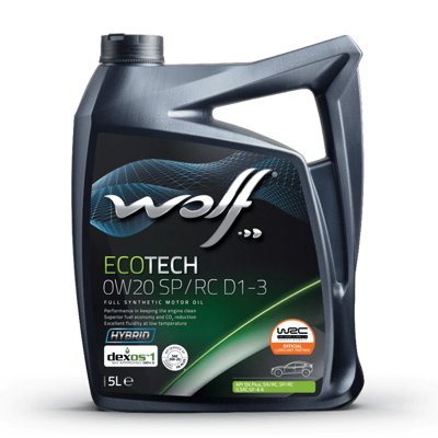 Масло моторное WOLF ECOTECH 0w20 SP/RC D1-3 (5л) синт.