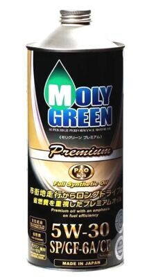 Масло моторное MOLY GREEN PREMIUM 5w30 PAO SP/GF-6A/CF (1л) ХИТ