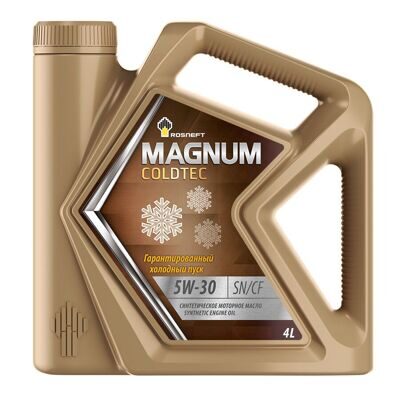 Масло моторное Роснефть MAGNUM COLDTEC 5w30 SN/CF GF-5 (4л) синт.