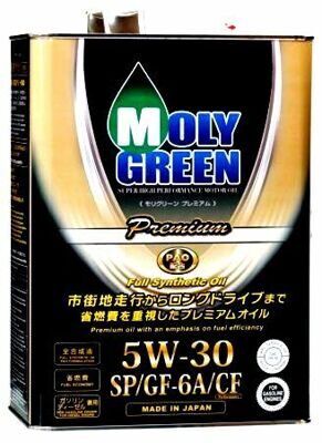 Масло моторное MOLY GREEN PREMIUM 5w30 PAO SP/GF-6A/CF (4л) синт. ХИТ