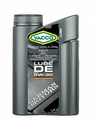 Масло моторное YACCO LUBE DE 5w30 SP/C3 (1л) синт.