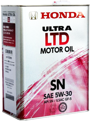 Масло моторное HONDA MOTOR OIL ULTRA LTD 5w30 SN/GF-5  (4л) п/с 0821899974