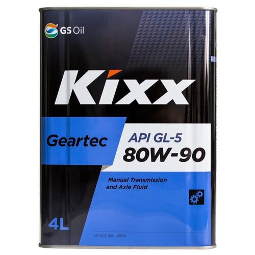 Масло транс. Kixx Geartec 80w90  GL-5 (4л) (мет.канистра) L298344TE1 п/с