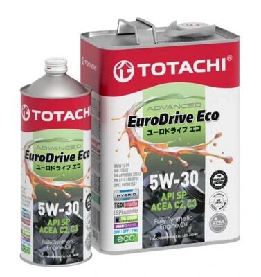 Масло моторное TOTACHI EURODRIVE ECO FULLY SYNTHETIC 5w30 C2/C3 SP GF-6A (4л+1л) синт. (металл.)