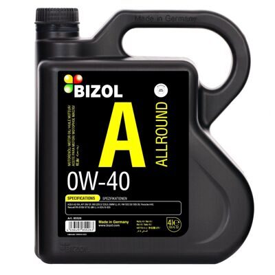 Масло моторное BIZOL ALLROUND 0w-40 SN A3/B4 (4л) синт.