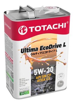 Масло моторное TOTACHI 5w30 ULTIMA ECODRIVE L С3 SN/CF (4л) синт.