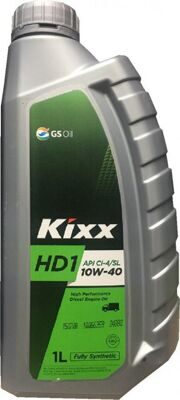 Масло моторное KIXX HD1 10w40 CI-4/SL (1л) L2061AL1E1 синт.