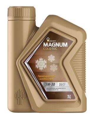 Масло моторное Роснефть MAGNUM COLDTEC 5w30 SN/CF GF-5 (1л) синт.