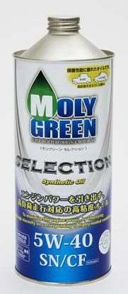 Масло моторное MOLY GREEN SELECTION 5w40 SN/CF (1л) ХИТ
