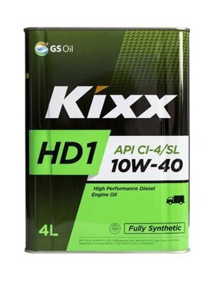 Масло моторное KIXX HD1 10w40 CI-4/SL (4л) L206144TE1 синт.