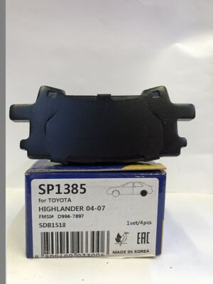 Тормозные колодки зад SANGSIN SP 1385 (NIBK PN 1498)(BREMBO P 83068) LEXUS RX 03-