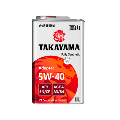 Масло моторное TAKAYAMA ADAPTEC 5w40 A3/B4 SN/CF (1л) синт. (металл)